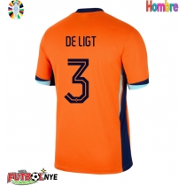 Camiseta Países Bajos Matthijs de Ligt #3 Primera Equipación Eurocopa 2024 manga corta